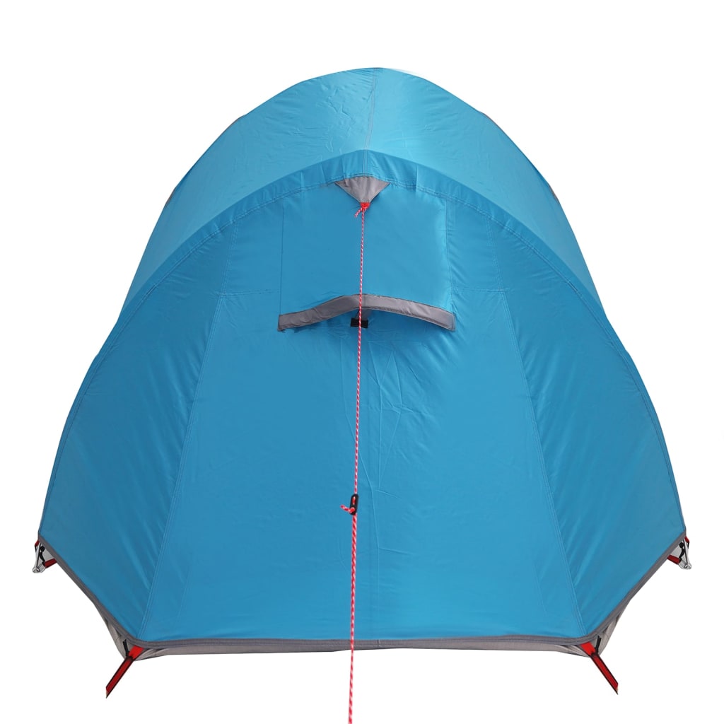 vidaXL Camping Tent Tunnel 2-Person Blue Waterproof