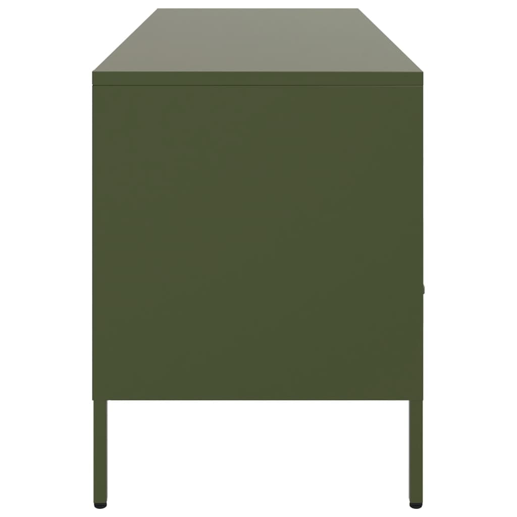 vidaXL TV Cabinet Olive Green 100.5x39x50.5 cm Steel