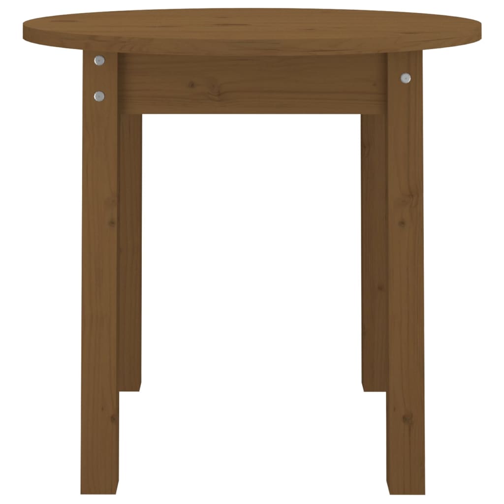 vidaXL Coffee Table Honey Brown Ø 45x40 cm Solid Wood Pine