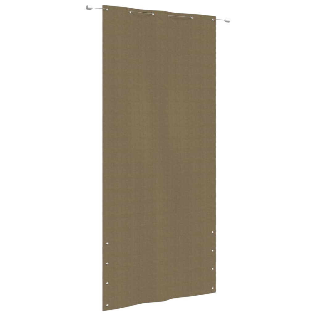 vidaXL Balcony Screen Taupe 120x240 cm Oxford Fabric