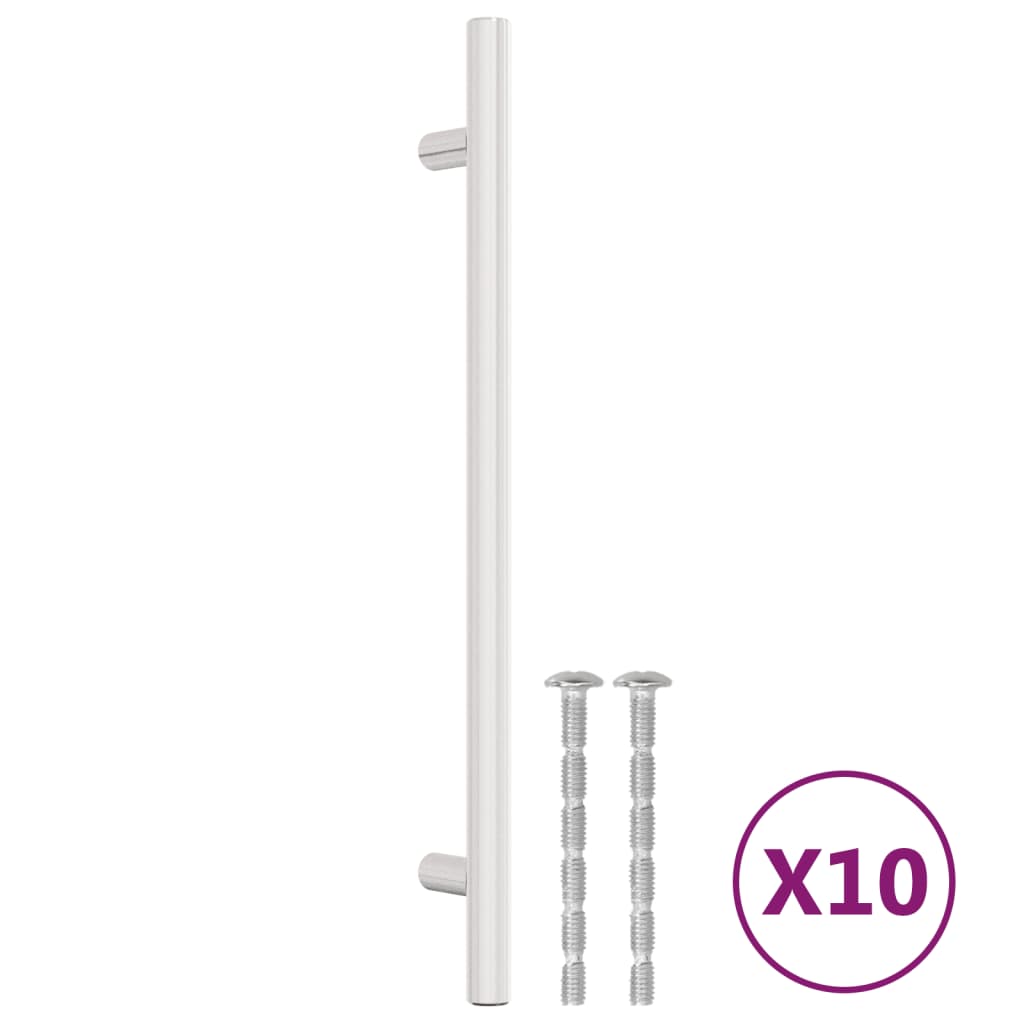 vidaXL Cabinet Handles 10 pcs Silver 192 mm Stainless Steel