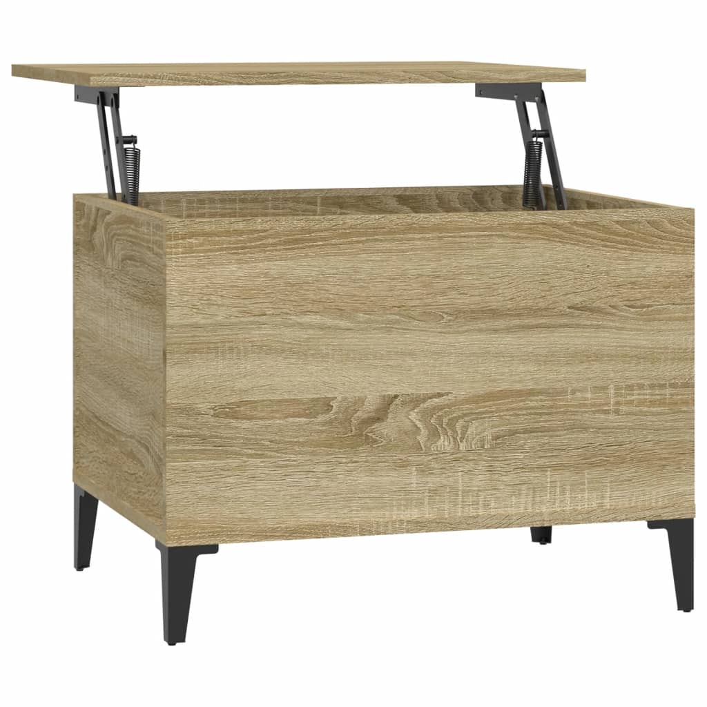 vidaXL Coffee Table Sonoma Oak 60x44.5x45 cm Engineered Wood