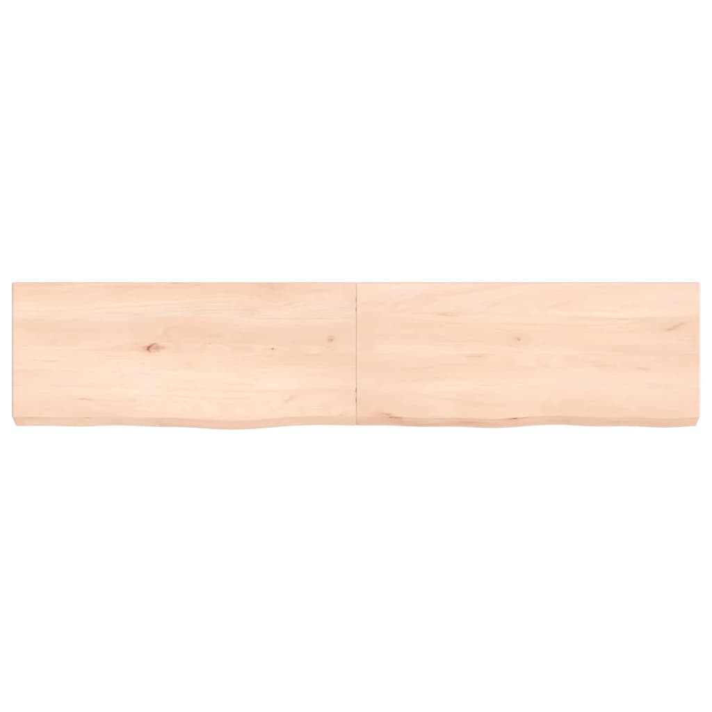 vidaXL Bathroom Countertop 140x30x(2-6) cm Untreated Solid Wood