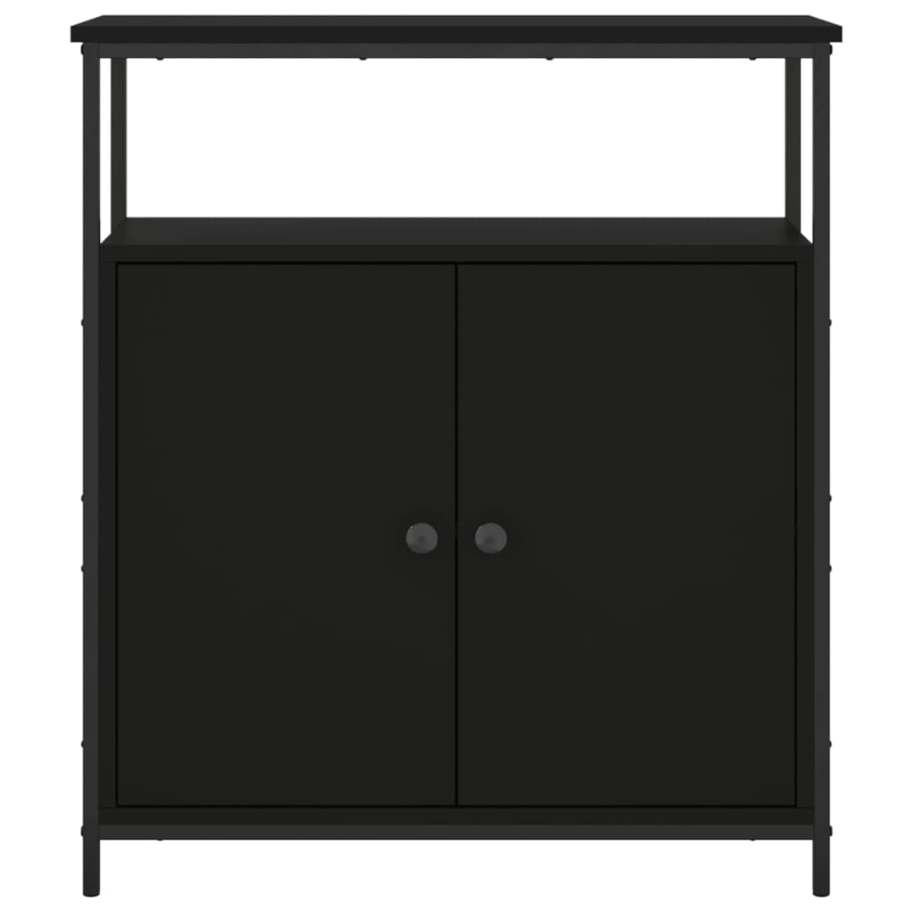 vidaXL Sideboard Black 70x30x80 cm Engineered Wood