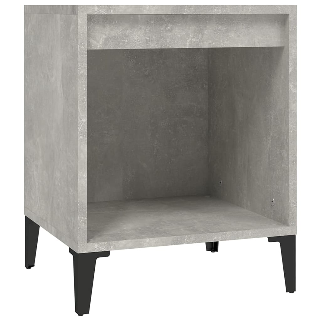 vidaXL Bedside Cabinet Concrete Grey 40x35x50 cm