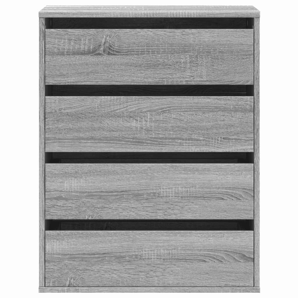 vidaXL Corner Chest of Drawers Grey Sonoma 60x41x76 cm Engineered Wood