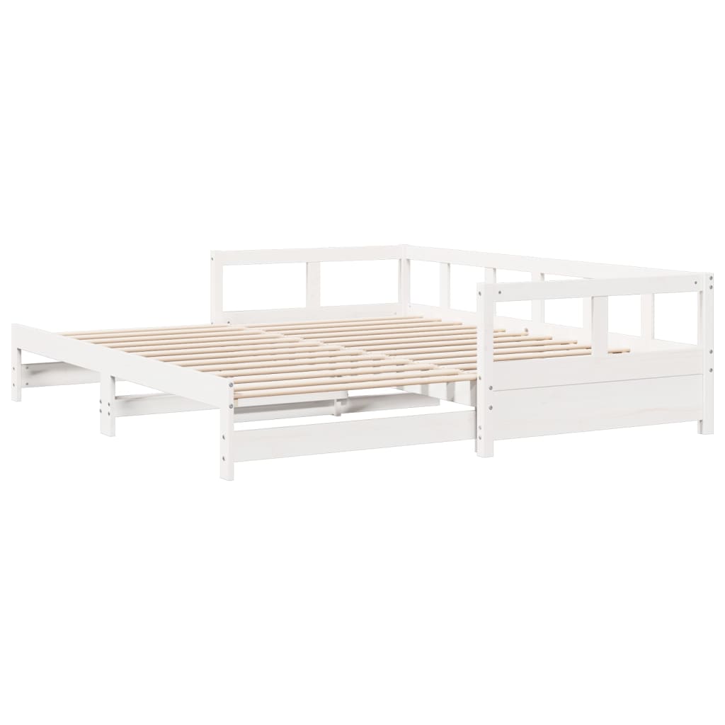 vidaXL Daybed without Mattress White 80x200 cm Solid Wood Pine