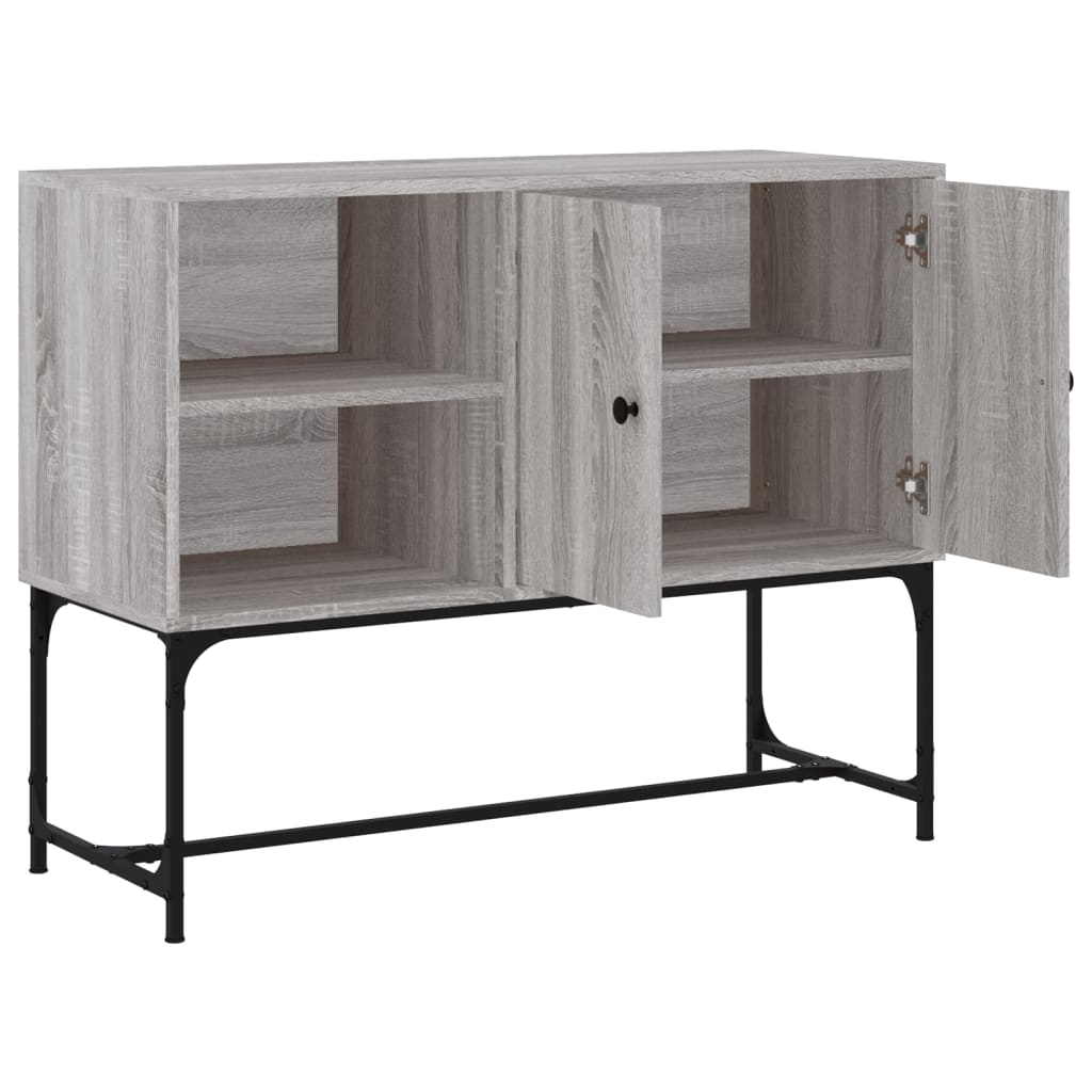 vidaXL Sideboard Grey Sonoma 100x40x79.5 cm Engineered Wood