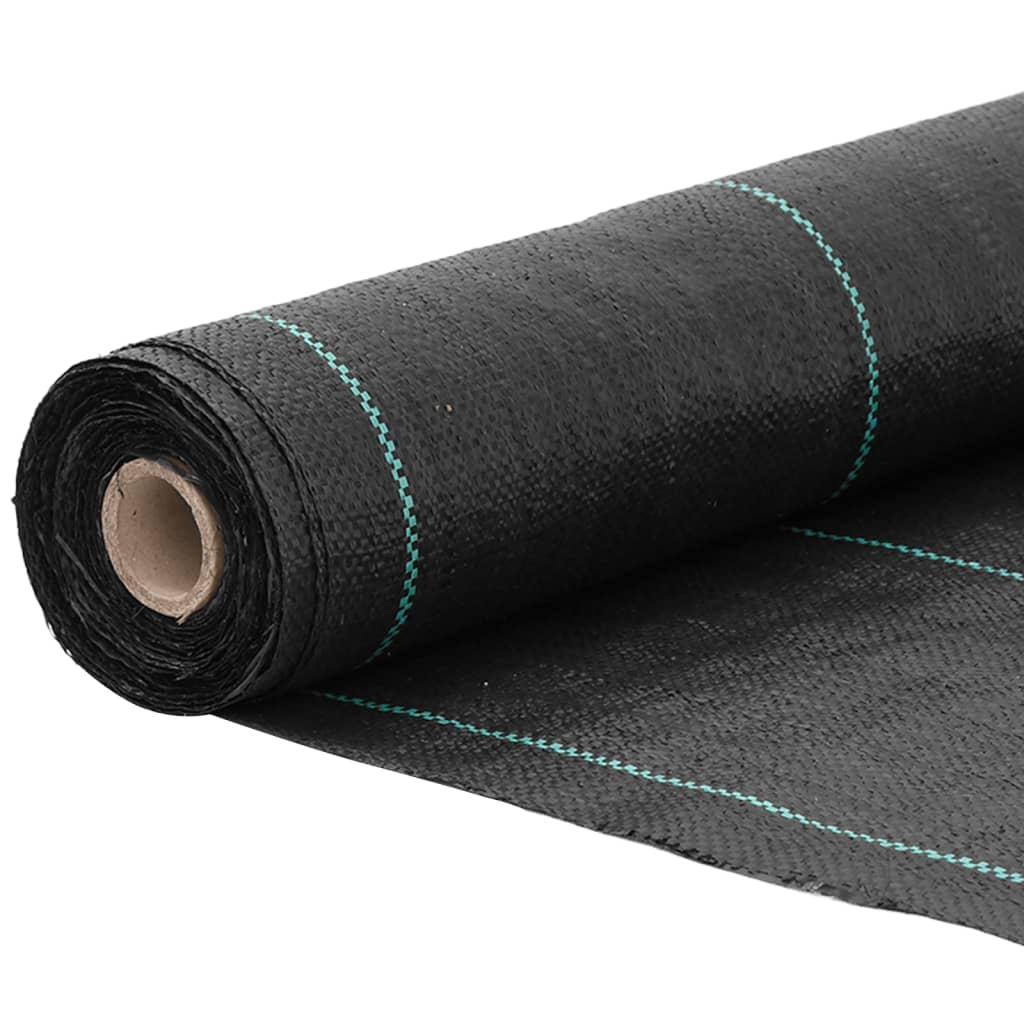 vidaXL Weed Membrane Black 0.5x25 m PP