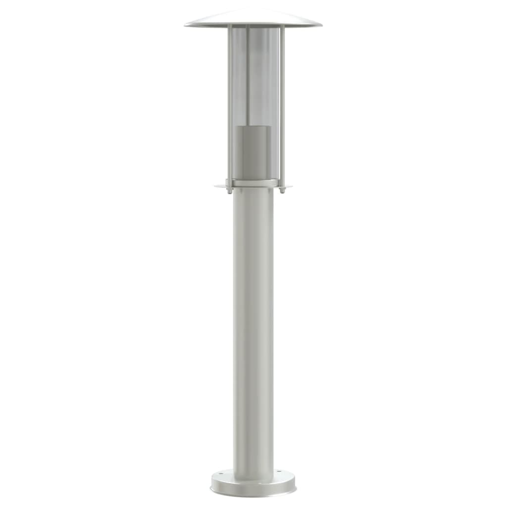 vidaXL Outdoor Floor Lamps 3pcs Silver 60 cm Stainless Steel