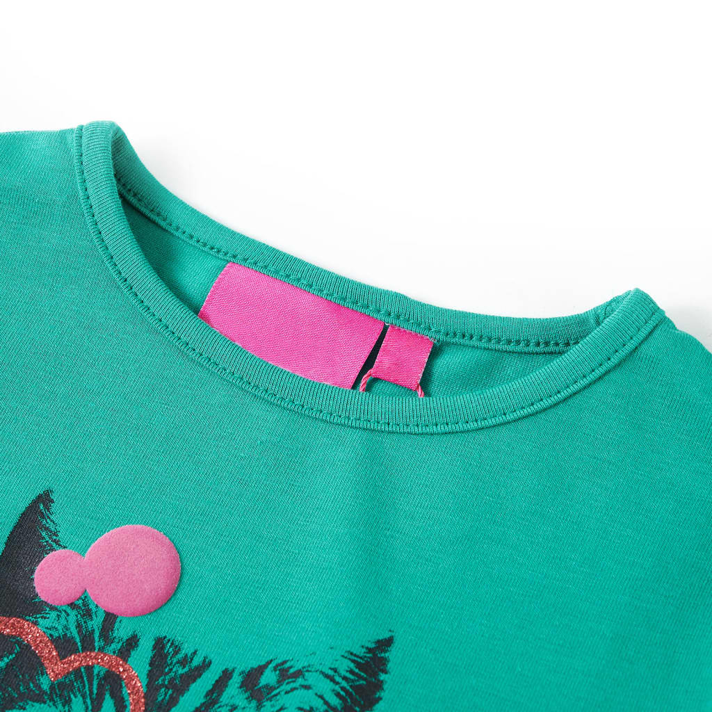 Kids' T-shirt with Long Sleeves Bright Green 116