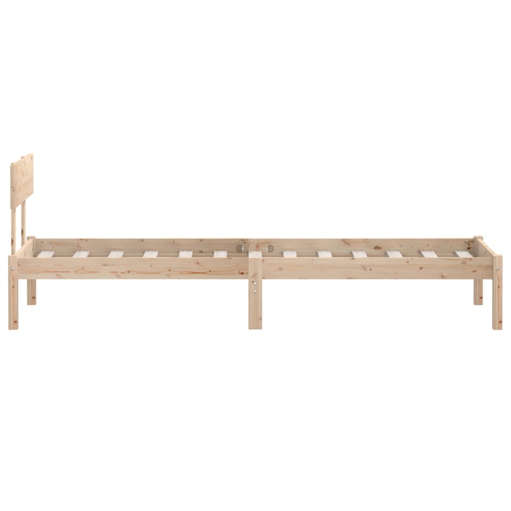 vidaXL Bed Frame without Mattress Solid Wood 90x200 cm