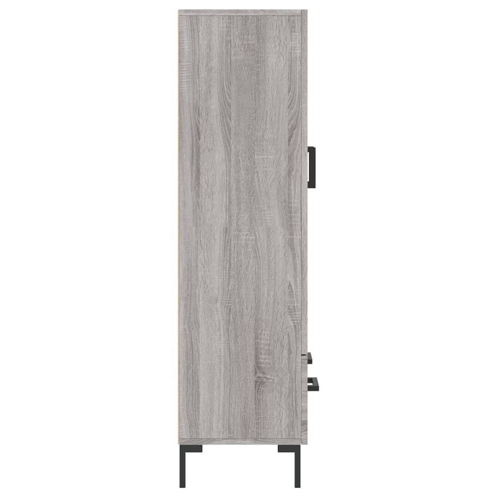 vidaXL Highboard Grey Sonoma 69.5x31x115 cm Engineered Wood