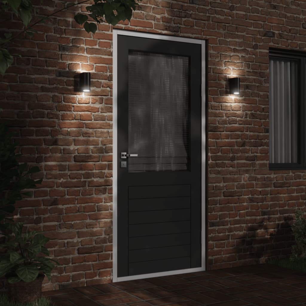 vidaXL Outdoor Wall Light Black Die-cast Aluminium