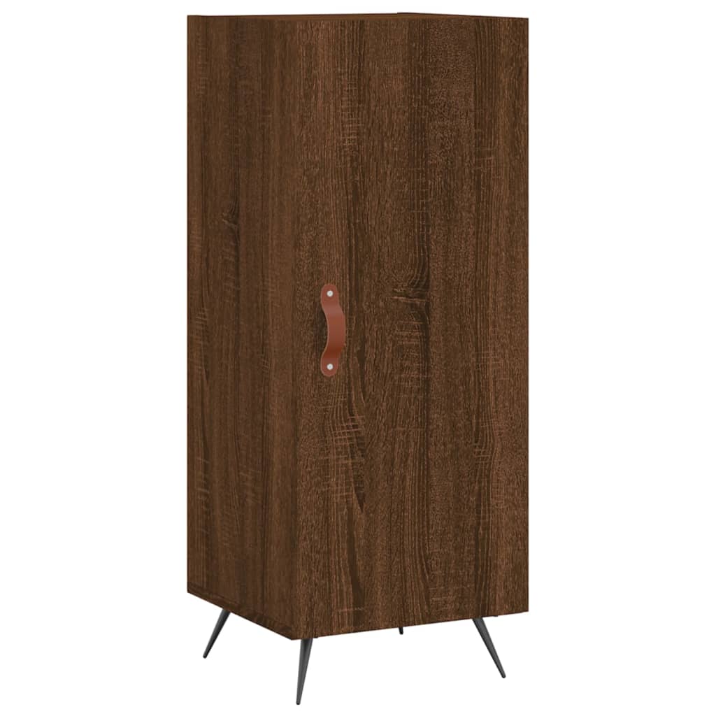 vidaXL Highboard Brown Oak 34.5x34x180 cm Engineered Wood