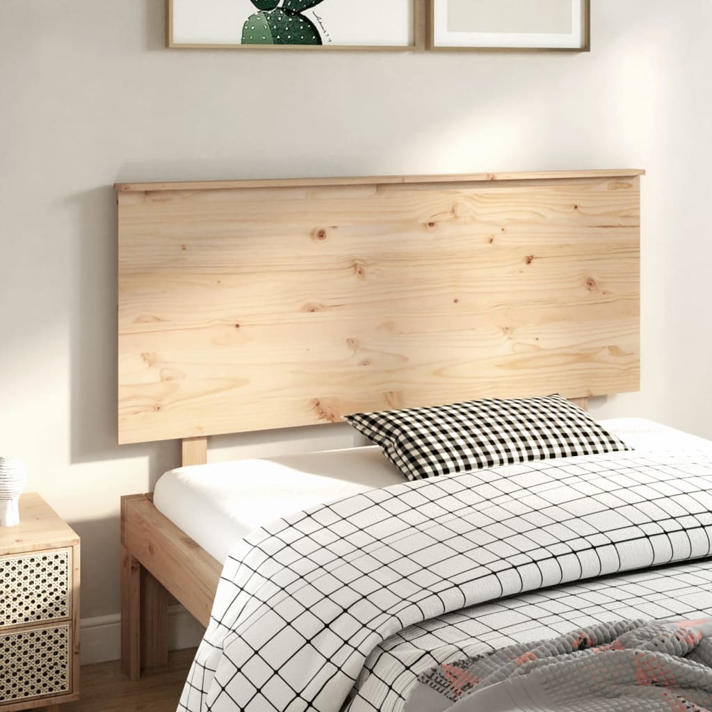 vidaXL Bed Headboard 139x6x82.5 cm Solid Wood Pine