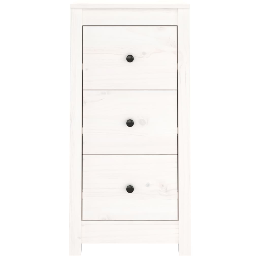 vidaXL Sideboards 2 pcs White 40x35x80 cm Solid Wood Pine