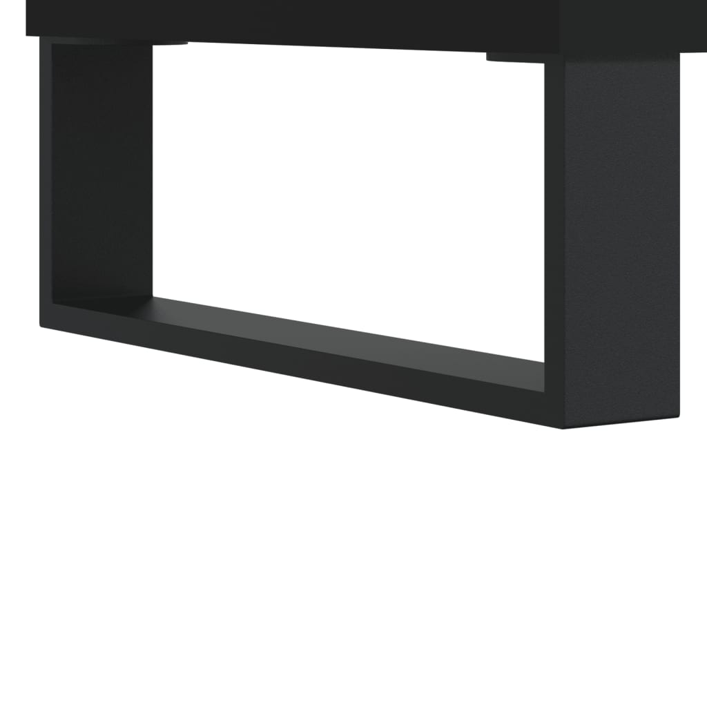 vidaXL TV Cabinet Black 102x36x50 cm Engineered Wood