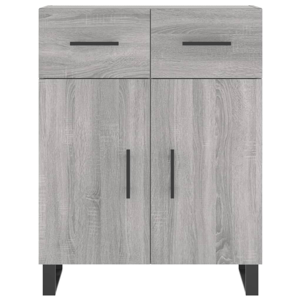 vidaXL Highboard Grey Sonoma 69.5x34x180 cm Engineered Wood