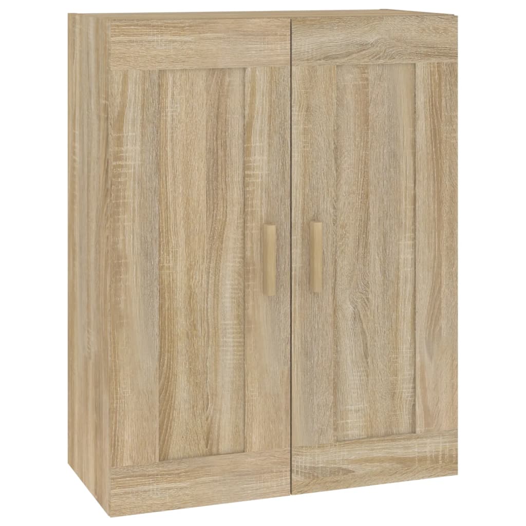 vidaXL Wall Cabinet Sonoma Oak 69.5x32.5x90 cm Engineered Wood