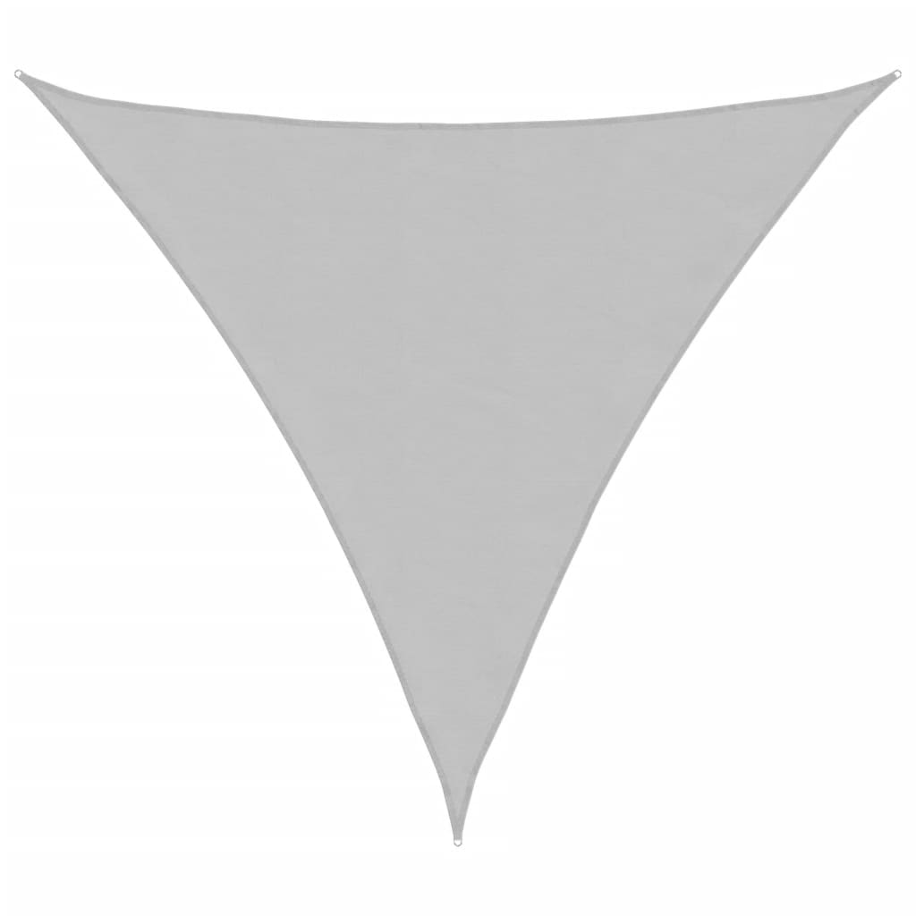 vidaXL Sun Shade Sail Light Grey 3x3x3 m 100% Polyester Oxford