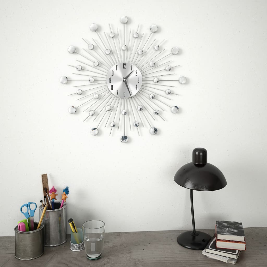 vidaXL Wall Clock with Quartz Movement Modern Design 50 cm