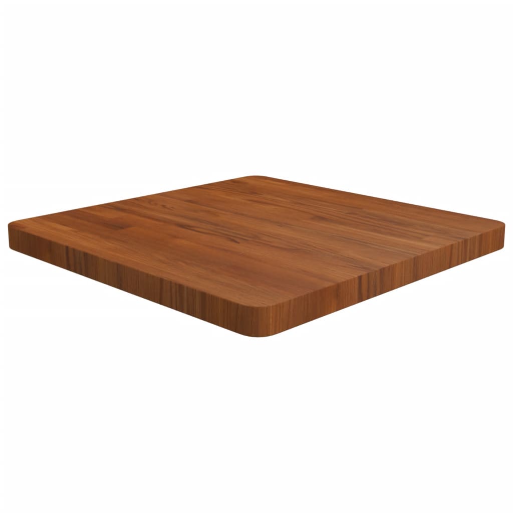 vidaXL Square Table Top Dark Brown 60x60x4cm Treated Solid Wood Oak