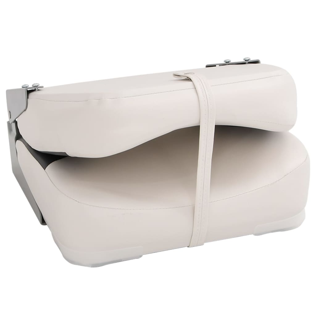 vidaXL Boat Seat with Fixing Strap Foldable 41x36x48 cm