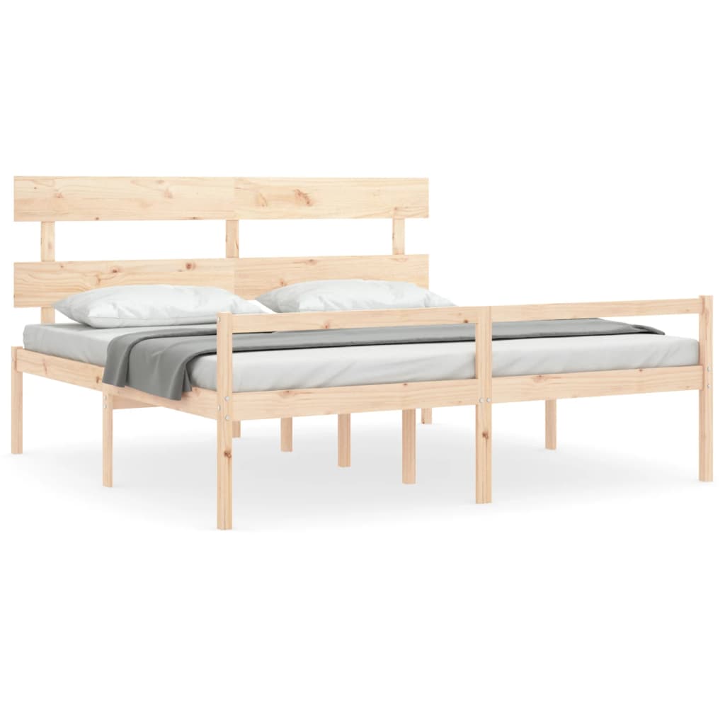 vidaXL Senior Bed without Mattress 200x200 cm Solid Wood