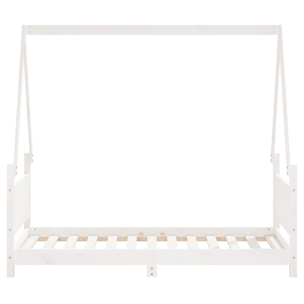 vidaXL Kids Bed Frame White 80x160 cm Solid Wood Pine