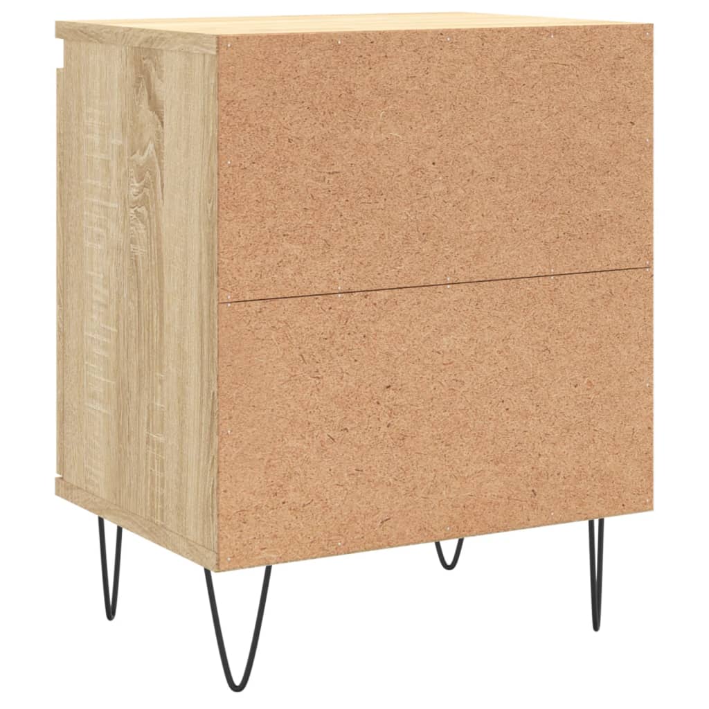 vidaXL Bedside Cabinets 2 pcs Sonoma Oak 40x30x50 cm Engineered Wood