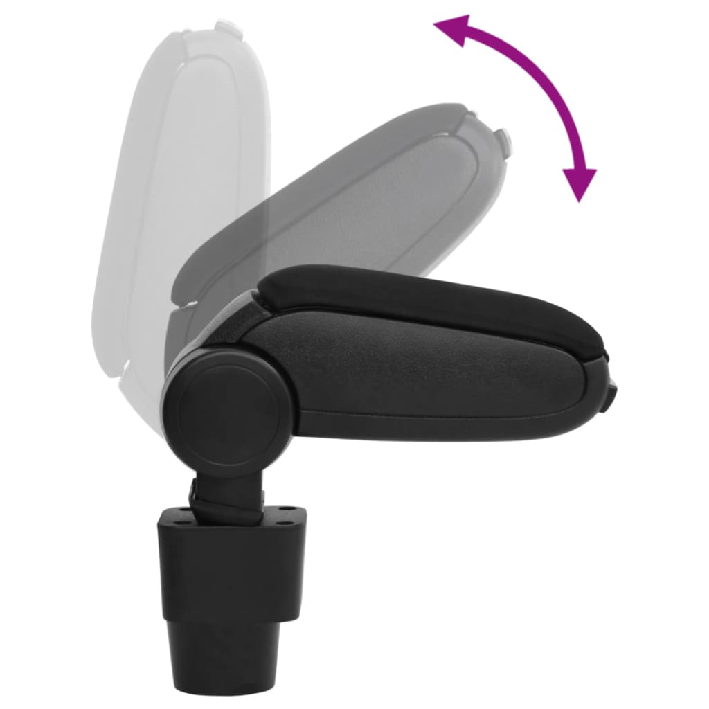 vidaXL Car Armrest Black 13x31x(30.5-48) cm ABS