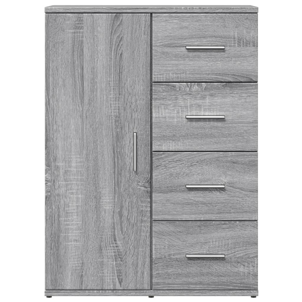 vidaXL Sideboard Grey Sonoma 59x39x80 cm Engineered Wood