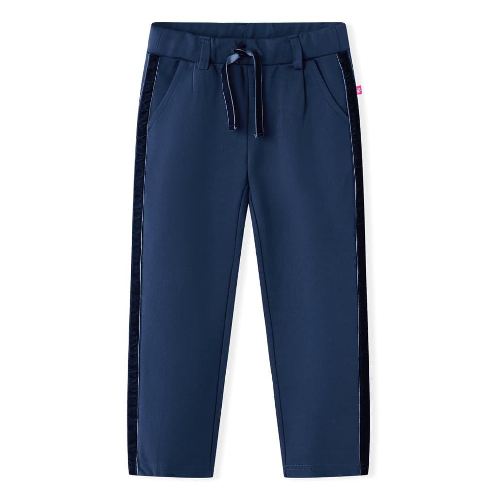Kids' Pants with Black Trims Navy 116