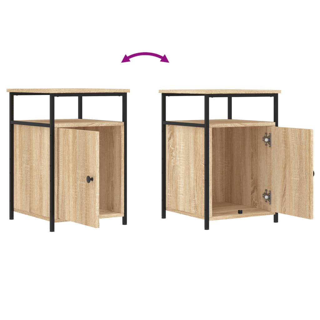 vidaXL Bedside Cabinets 2 pcs Sonoma Oak 40x42x60 cm Engineered Wood