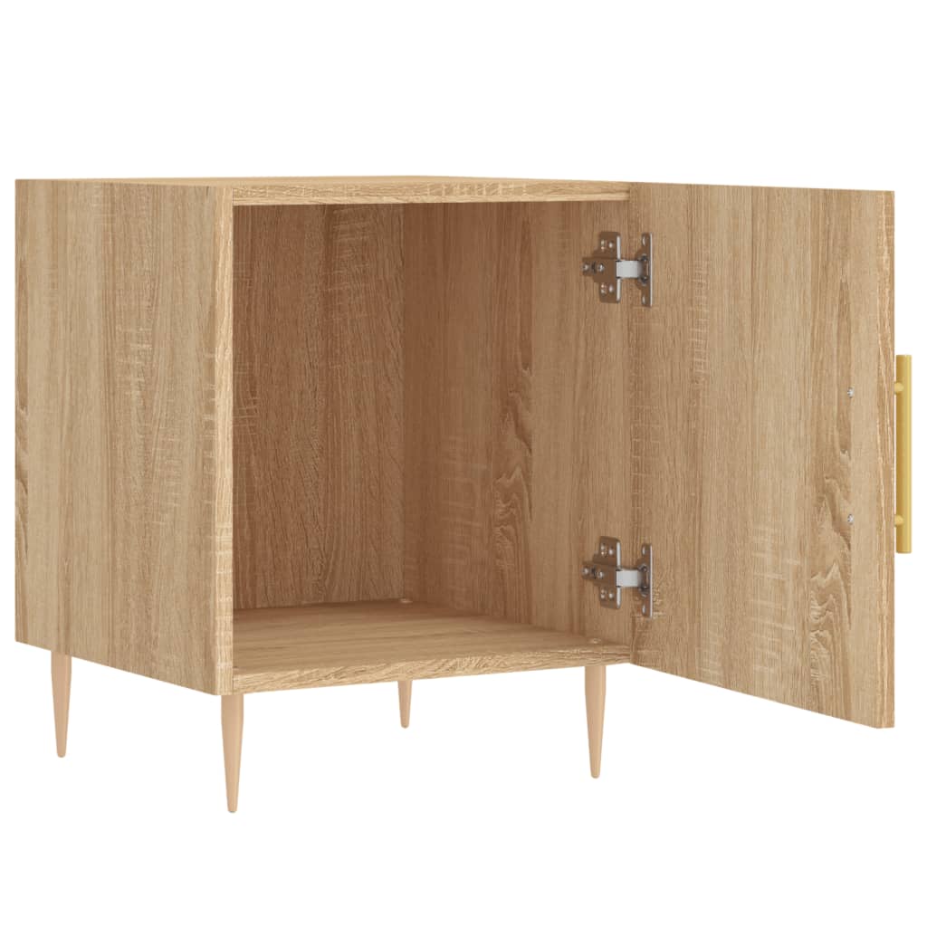 vidaXL Bedside Cabinets 2 pcs Sonoma Oak 40x40x50 cm Engineered Wood