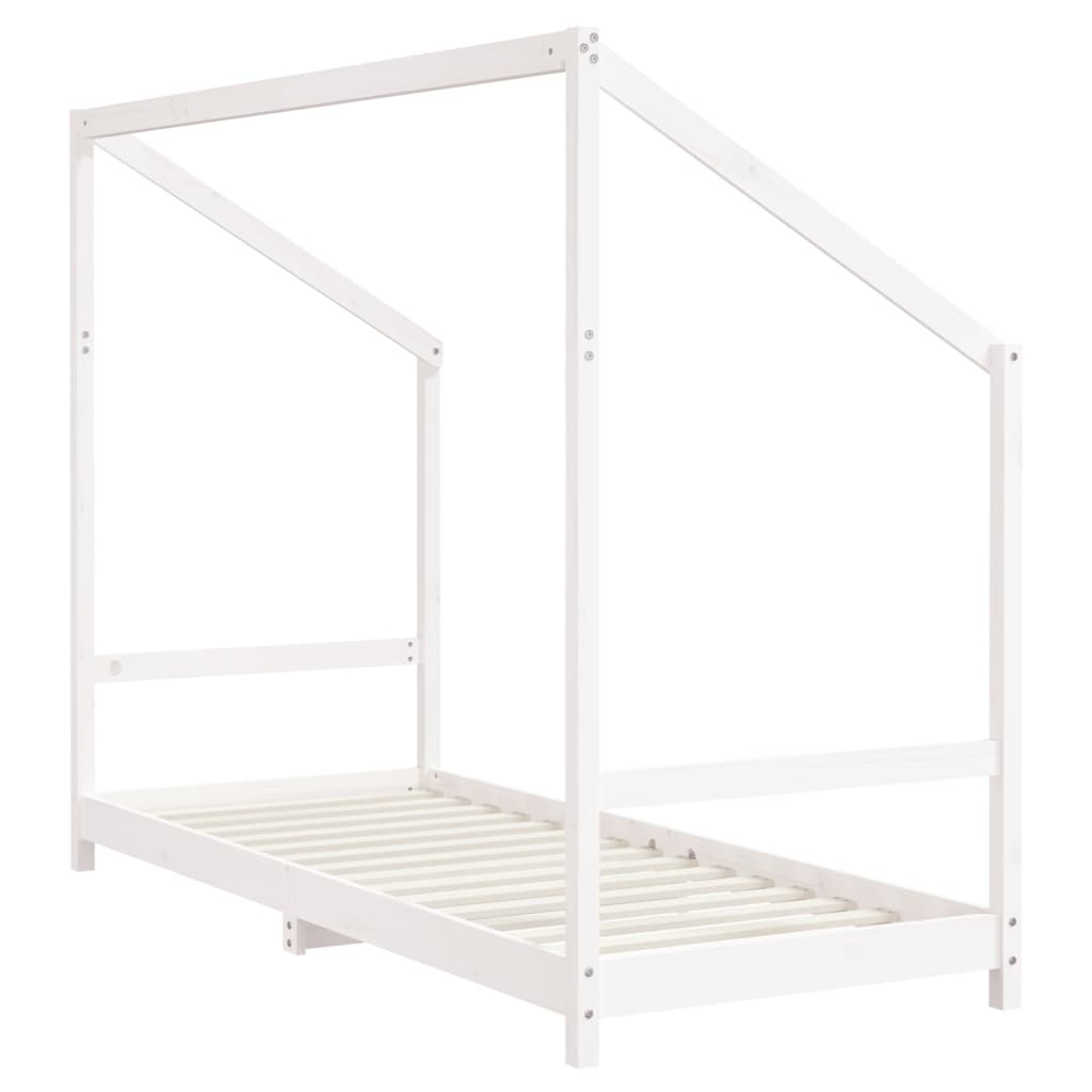 vidaXL Kids Bed Frame White 80x200 cm Solid Wood Pine