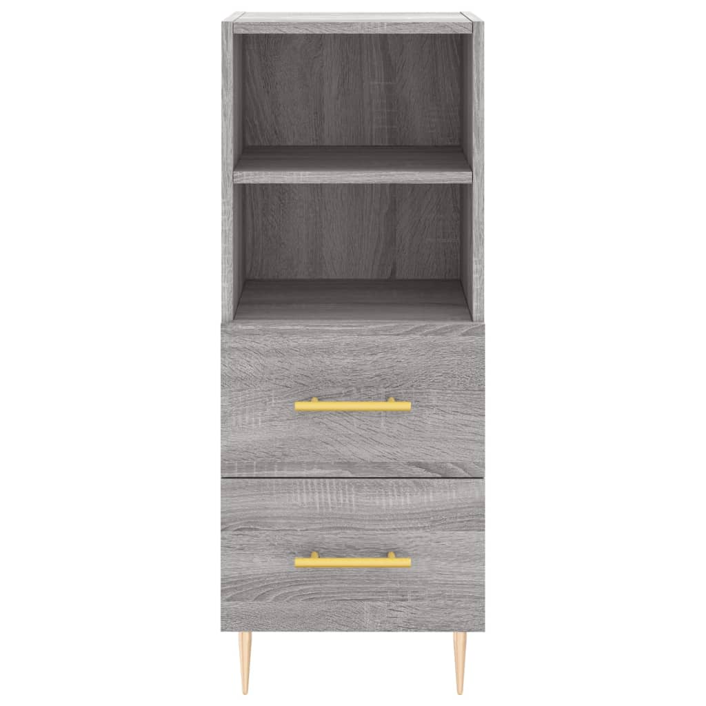 vidaXL Highboard Grey Sonoma 34.5x34x180 cm Engineered Wood