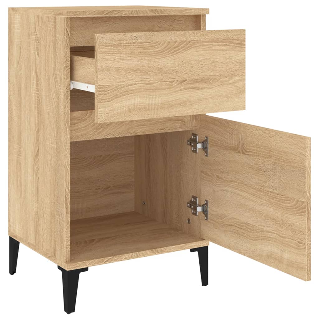 vidaXL Bedside Cabinets 2 pcs Sonoma Oak 40x35x70 cm