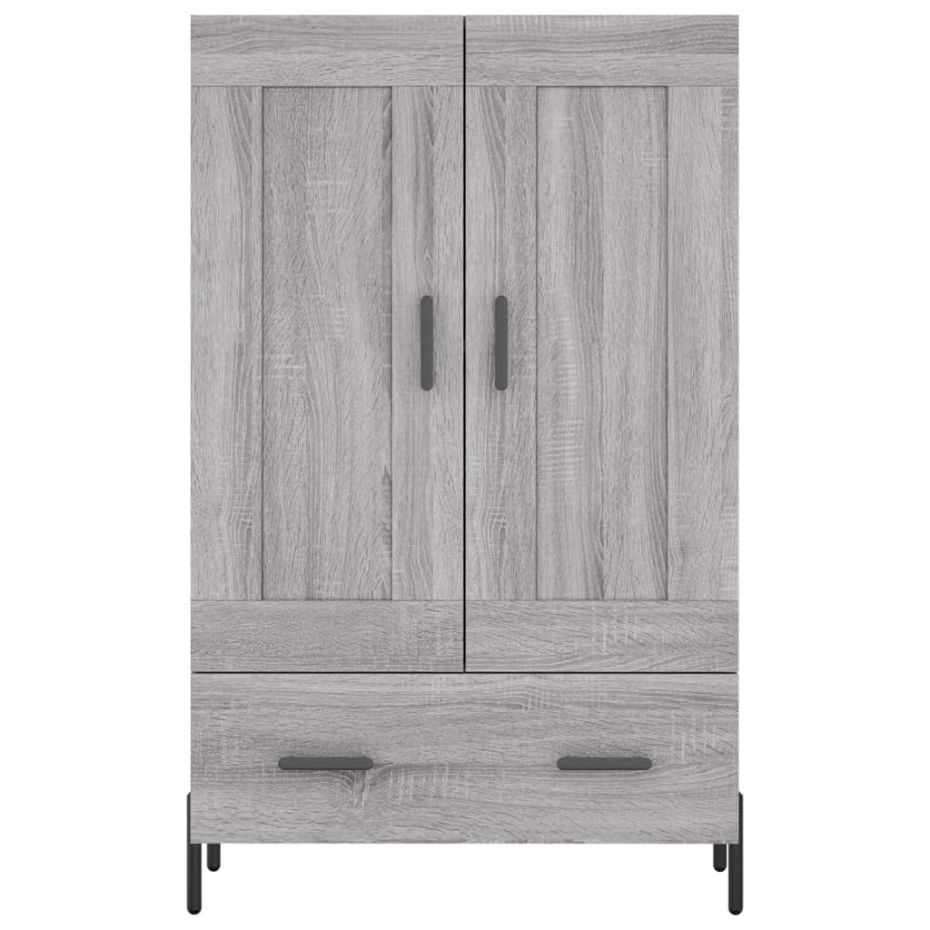 vidaXL Highboard Grey Sonoma 69.5x31x115 cm Engineered Wood