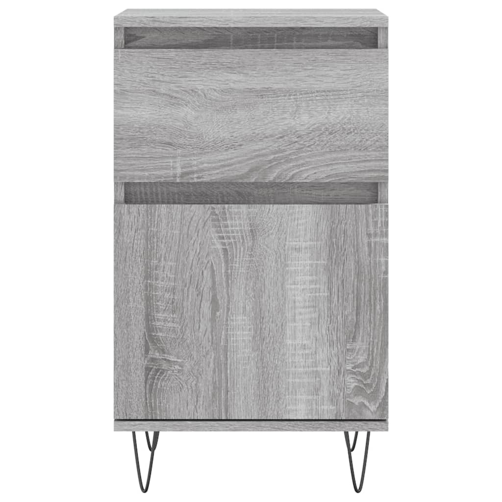 vidaXL Sideboards 2 pcs Grey Sonoma 40x35x70 cm Engineered Wood