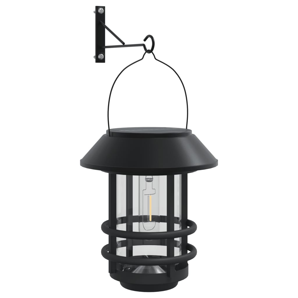 vidaXL Solar Outdoor Wall Lanterns 2 pcs White