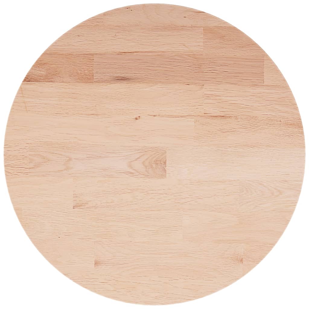 vidaXL Round Table Top ??30x1.5 cm Solid Wood Oak