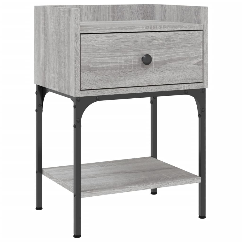 vidaXL Bedside Tables 2 pcs Grey Sonoma 40.5x31x60 cm Engineered Wood