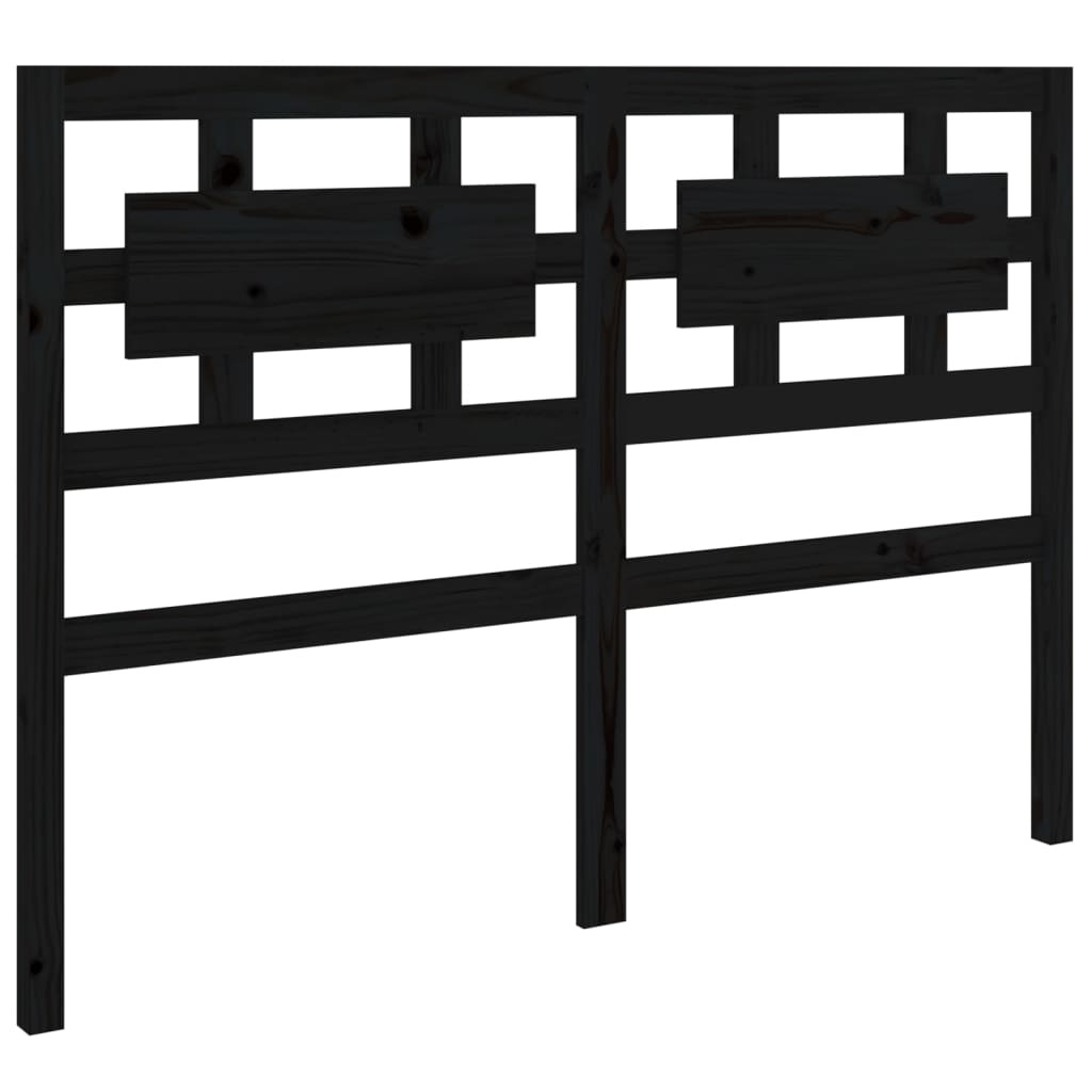 vidaXL Bed Headboard Black 165.5x4x100 cm Solid Wood Pine