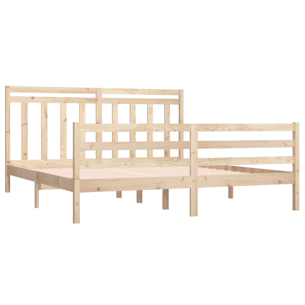 vidaXL Bed Frame without Mattress 180x200 cm Super King Solid Wood