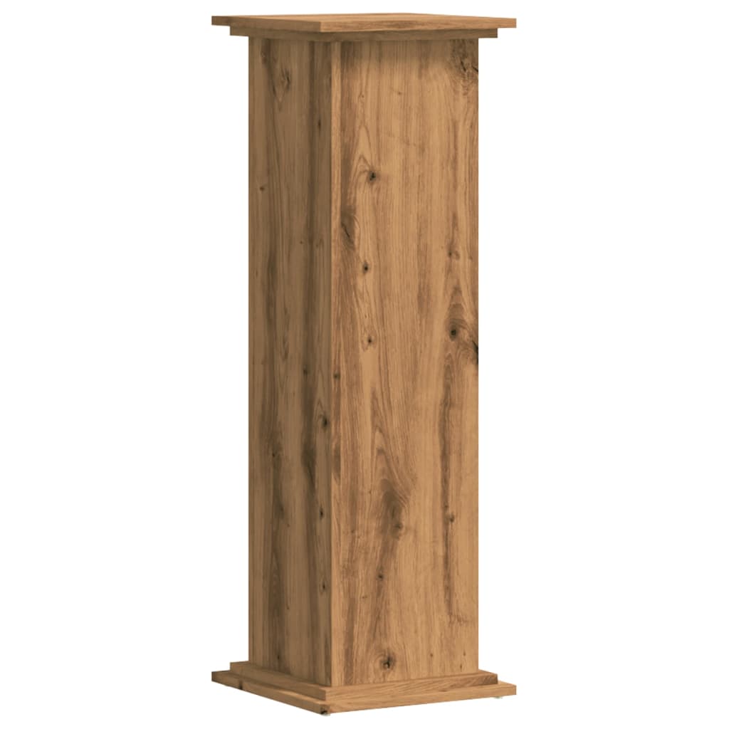 vidaXL Plant Stand Artisan Oak 33x33x100 cm Engineered Wood