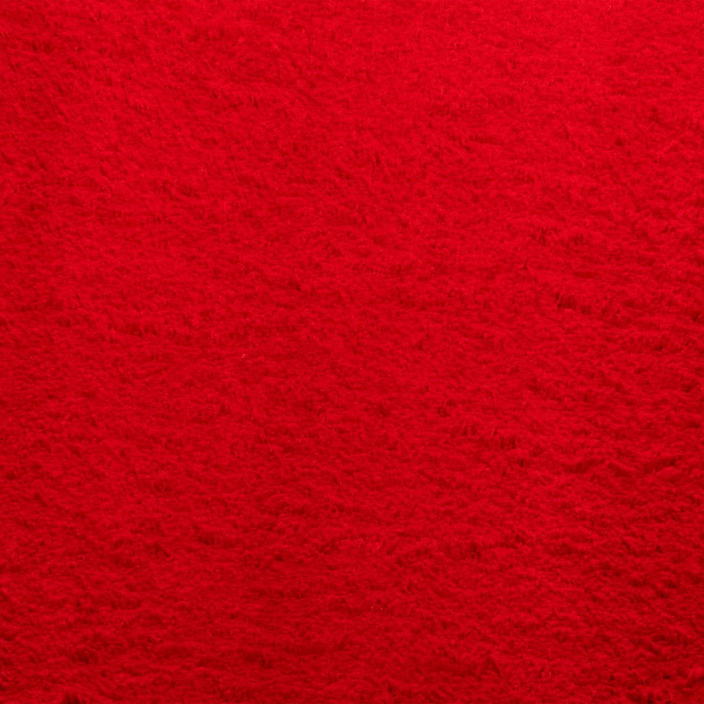 vidaXL Rug HUARTE Short Pile Soft and Washable Red 160x230 cm