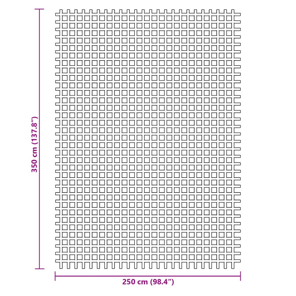 vidaXL Camping Floor Mat Blue 3.5x2.5 m