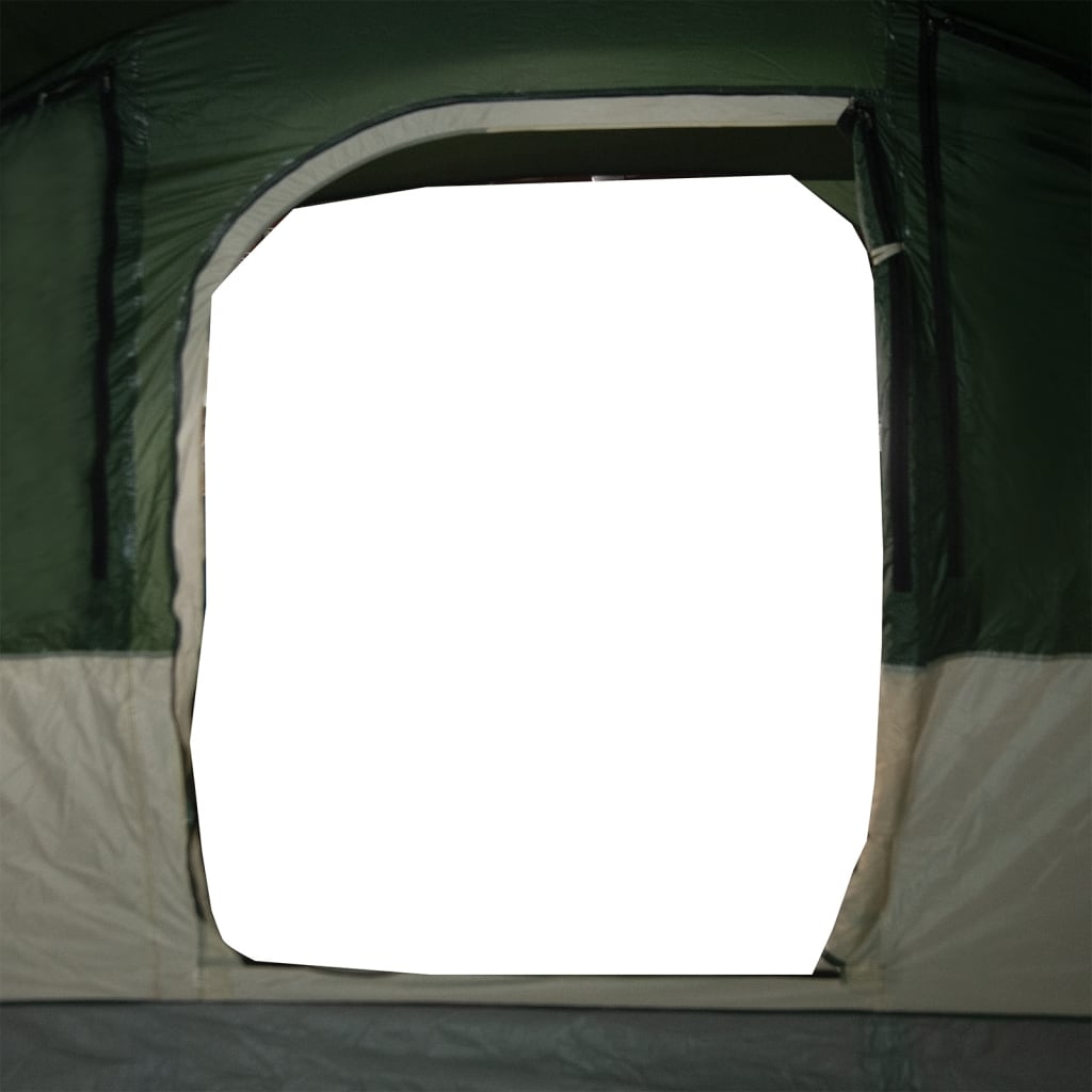 vidaXL Family Tent Tunnel 7-Person Green Waterproof